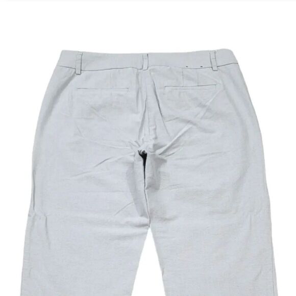 J. Crew Skimmer Oxford Cotton Crop Trouser Pants in Gray Size 4 - Picture 4 of 10
